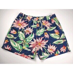 Polo Ralph Lauren Traveler Swim Trunks Men’s XL Hawaiian Floral Print Pony